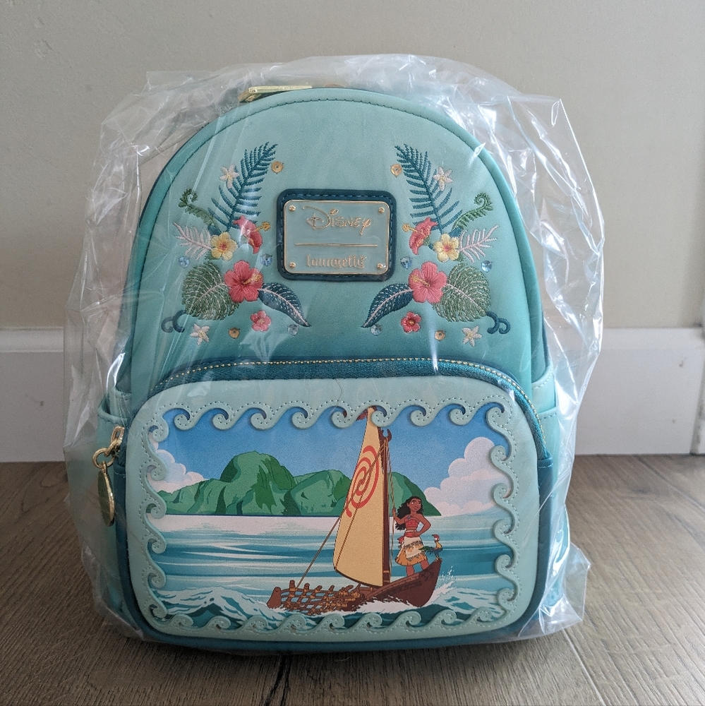 NWT Moana Princess Stories Loungefly Disney Backpack